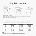 Lightweight Clothes Jacket Dogs Poncho Winter Vest Rain Gear Adjustable Pet Raincoat